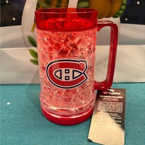 Red Montreal Canadians Ice Mug with Logo